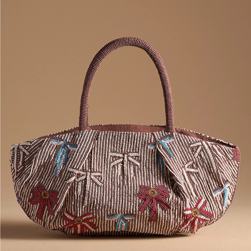Anthropologie BEADED BOW BAG Style No. 91471094 NWT - Picture 1 of 3